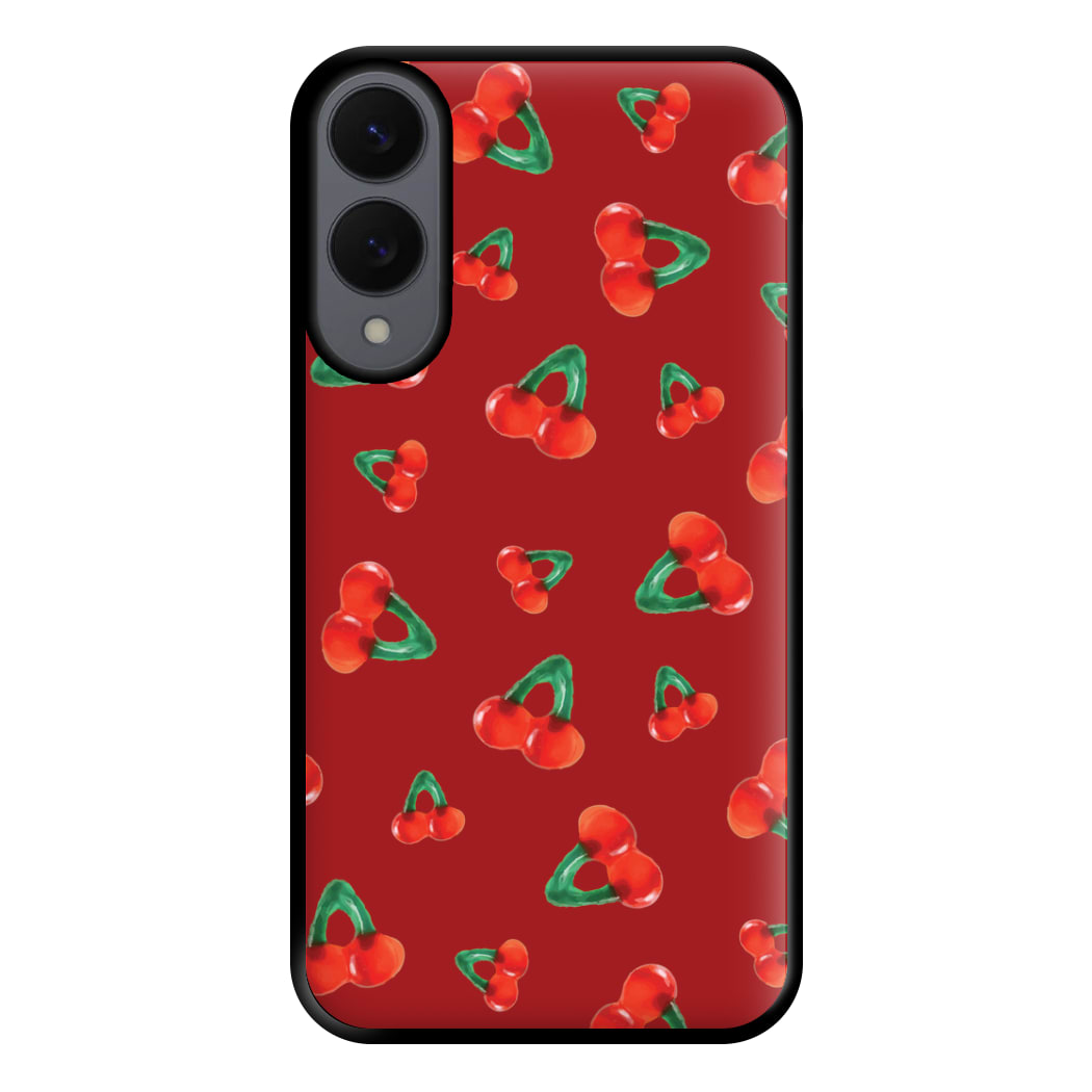 Gummy Cherries Pattern Phone Case for Galaxy S25 Edge