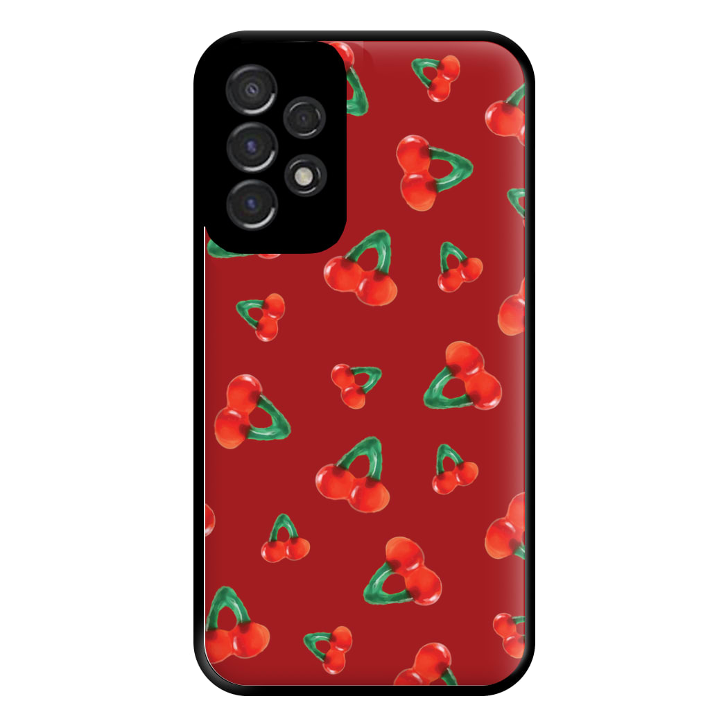 Gummy Cherries Pattern Phone Case for Galaxy A53