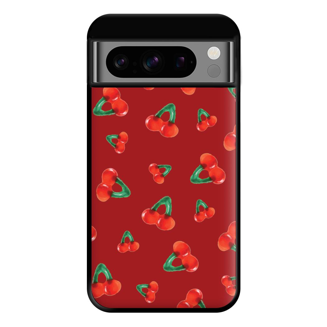 Gummy Cherries Pattern Phone Case for Google Pixel 8 Pro
