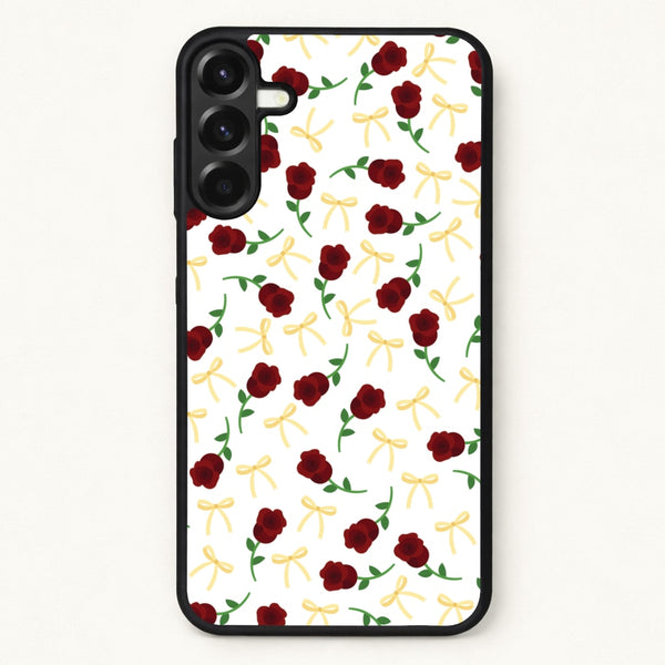 Roses And Bows Pattern Phone Case for Galaxy A57