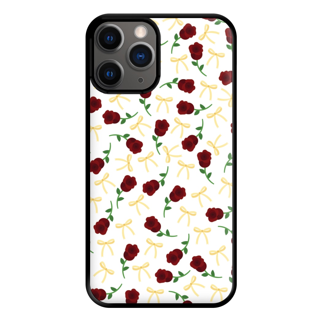 Roses And Bows Pattern Phone Case for iPhone 12 Pro Max