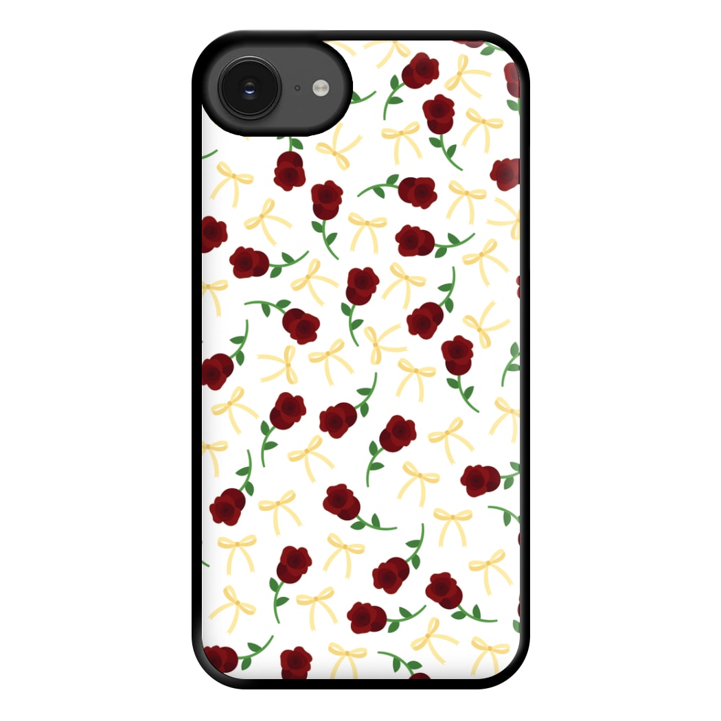 Roses And Bows Pattern Phone Case for iPhone 16e