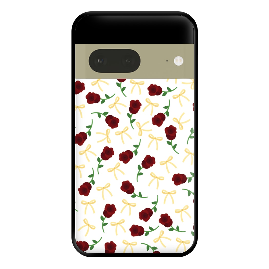 Roses And Bows Pattern Phone Case for Google Pixel 7a