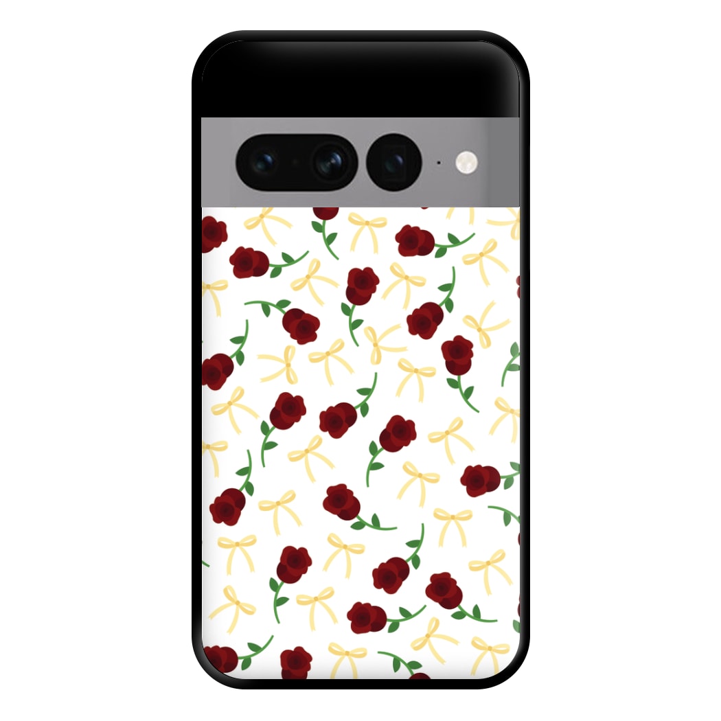 Roses And Bows Pattern Phone Case for Google Pixel 7 Pro
