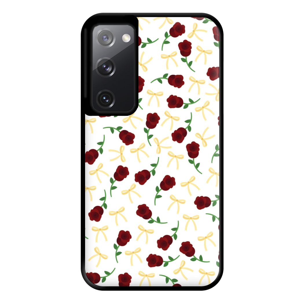 Roses And Bows Pattern Phone Case for Galaxy S20FE