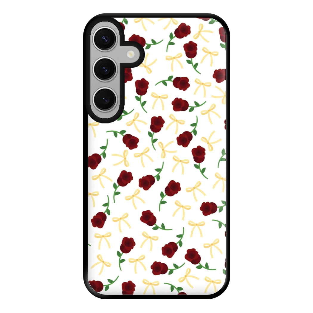 Roses And Bows Pattern Phone Case for Galaxy S24FE