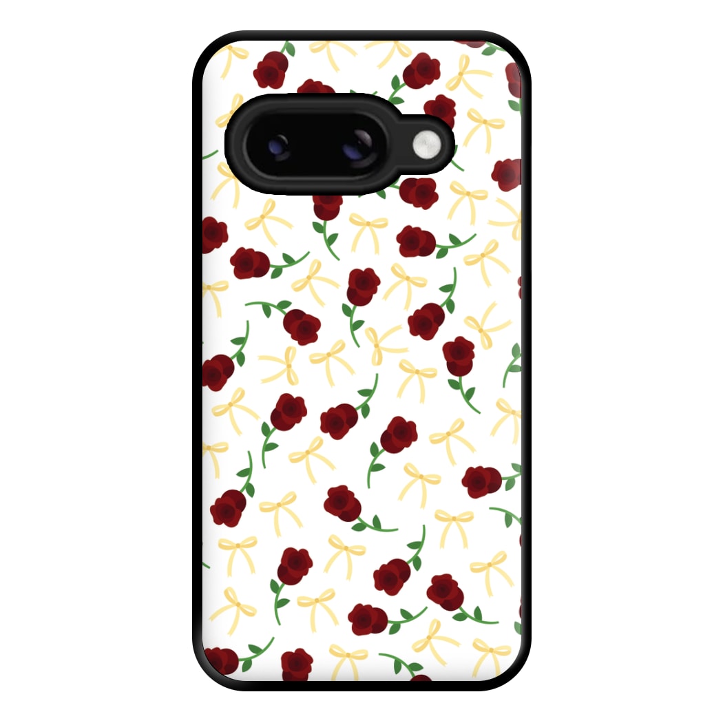 Roses And Bows Pattern Phone Case for Google Pixel 8a