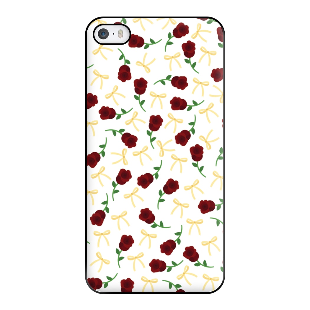 Roses And Bows Pattern Phone Case for iPhone 5 / 5s / SE 2016
