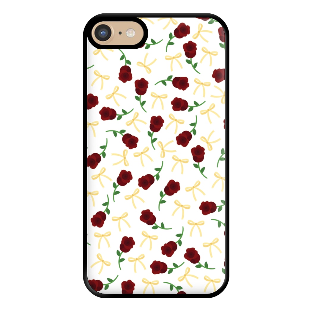 Roses And Bows Pattern Phone Case for iPhone 6 / 7 / 8 / SE