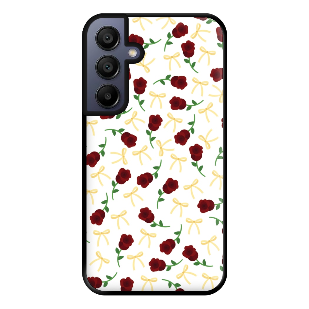 Roses And Bows Pattern Phone Case for Galaxy A16