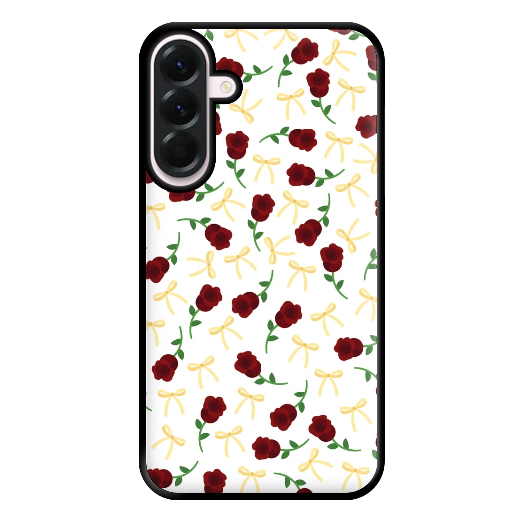 Roses And Bows Pattern Phone Case for Galaxy A36
