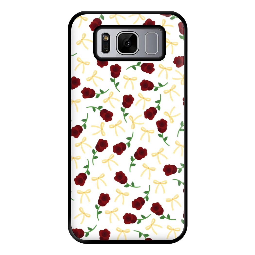 Roses And Bows Pattern Phone Case for Galaxy S8 Plus