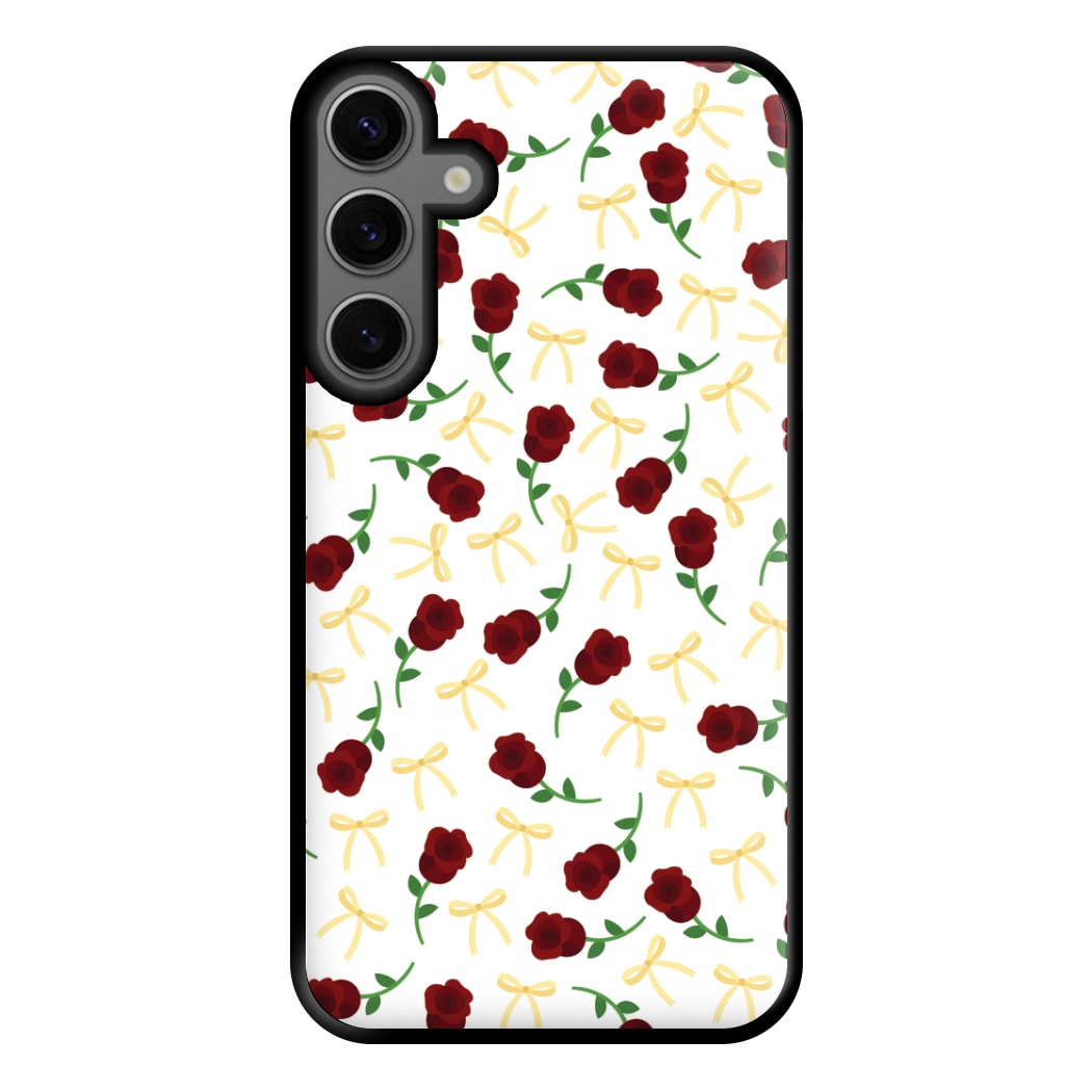 Roses And Bows Pattern Phone Case for Galaxy S23FE