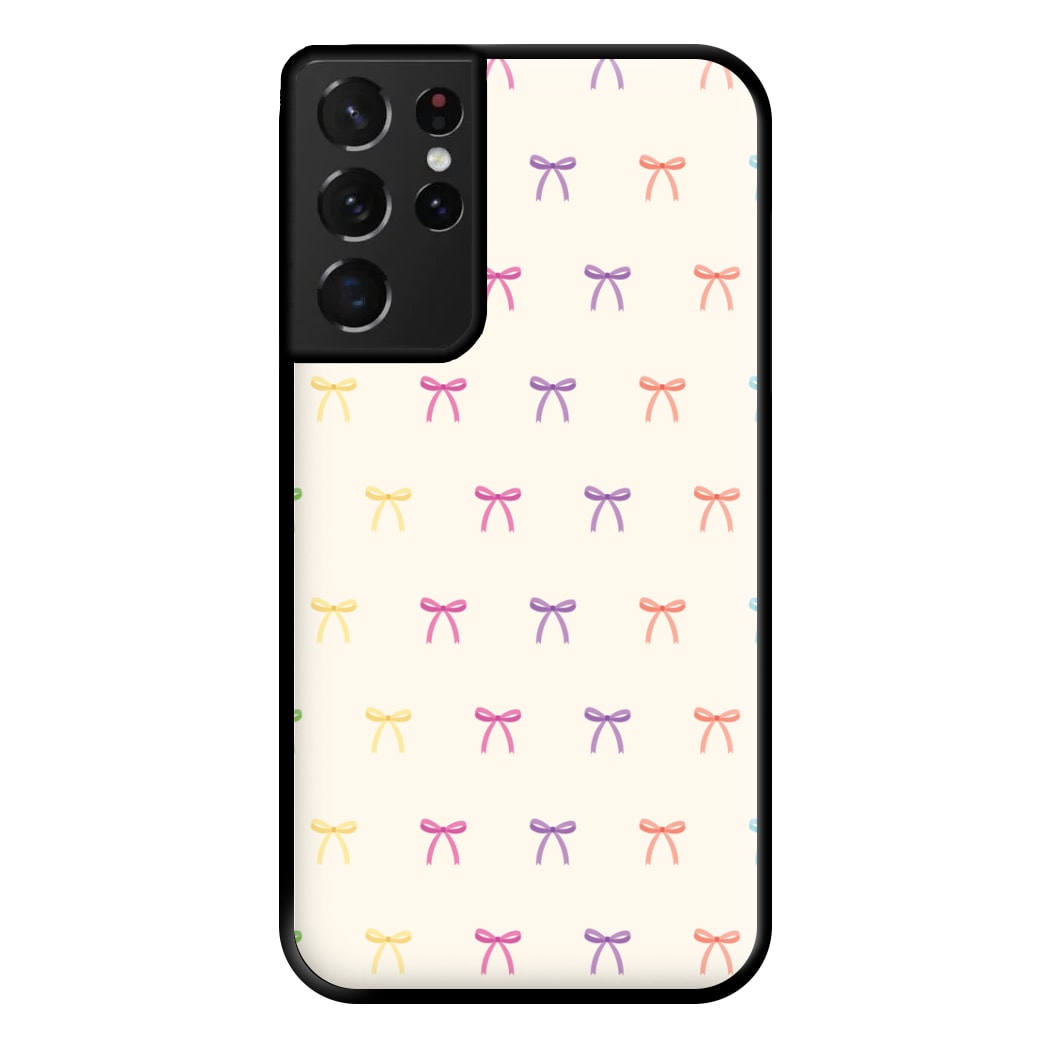 Pastel Ribbons Pattern Phone Case for Galaxy S21 Ultra