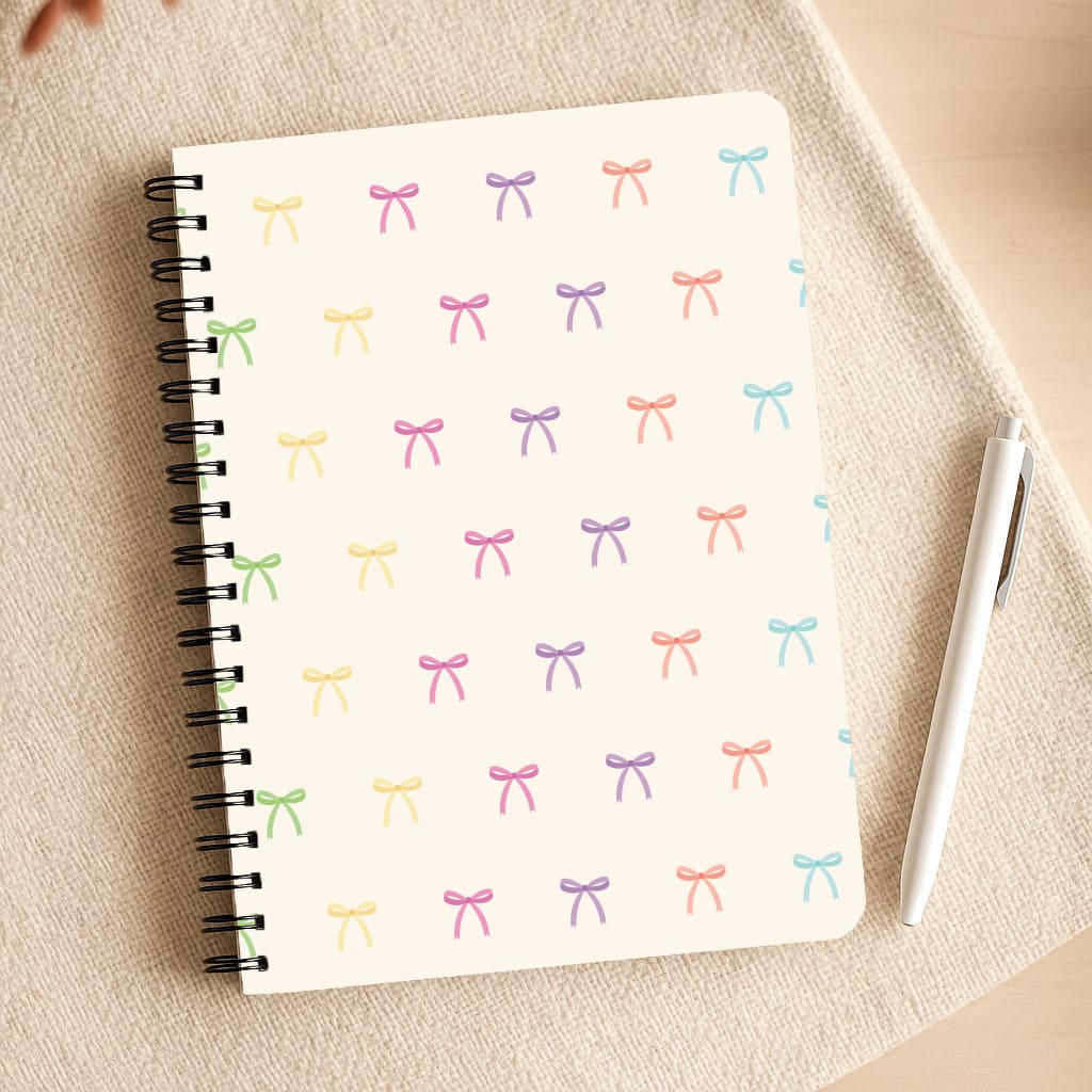 Pastel Ribbons Pattern Notepad