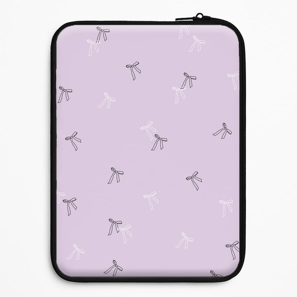 Coquette Mini Bows Pattern Purple Universal Laptop Sleeve