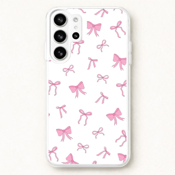 Coquette Variety Pink Bows Pattern Phone Case for Galaxy S26 Ultra
