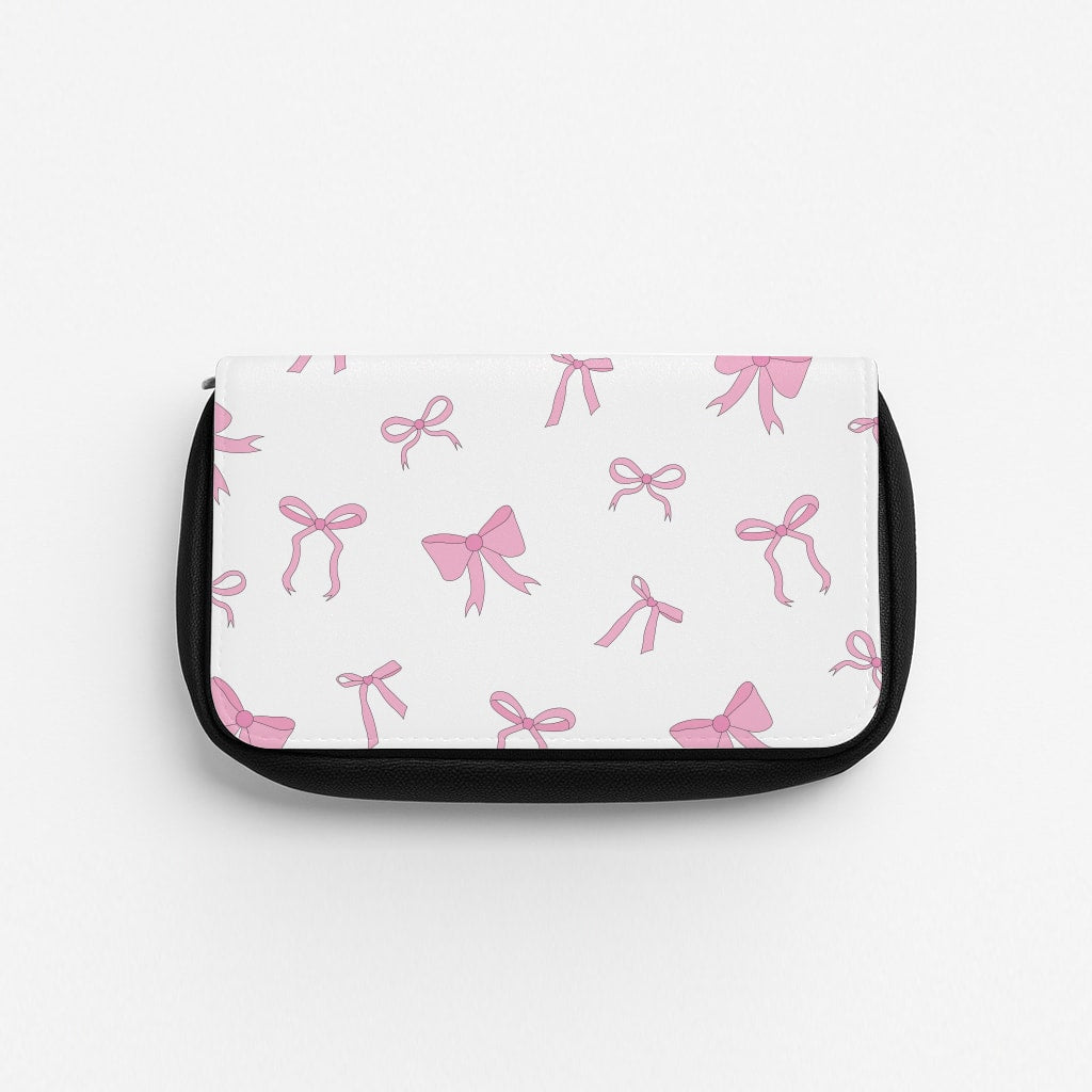 Coquette Variety Pink Bows Pattern Pencil Case