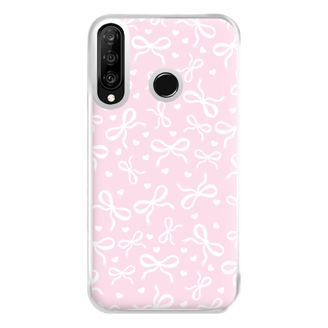 Coquette Bows And Hearts Baby Pink Phone Case for Huawei P30 Lite