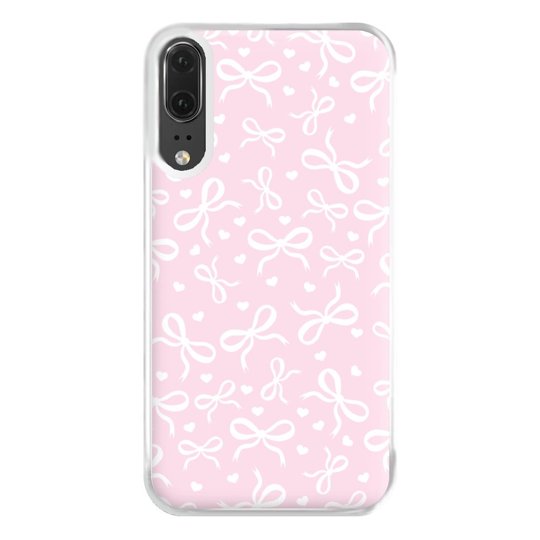 Coquette Bows And Hearts Baby Pink Phone Case for Huawei P20