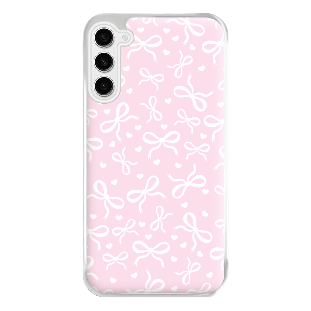 Coquette Bows And Hearts Baby Pink Phone Case for Galaxy S23FE