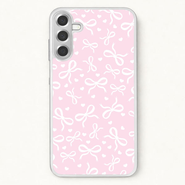 Coquette Bows And Hearts Baby Pink Phone Case for Galaxy A57
