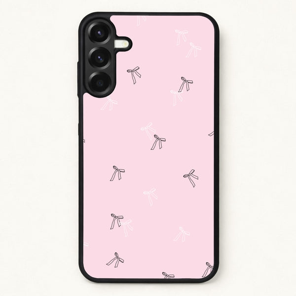 Coquette Mini Bows Pattern Pink Phone Case for Galaxy A17