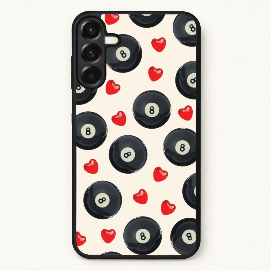 8-Balls And Hearts Pattern Phone Case for Galaxy A17