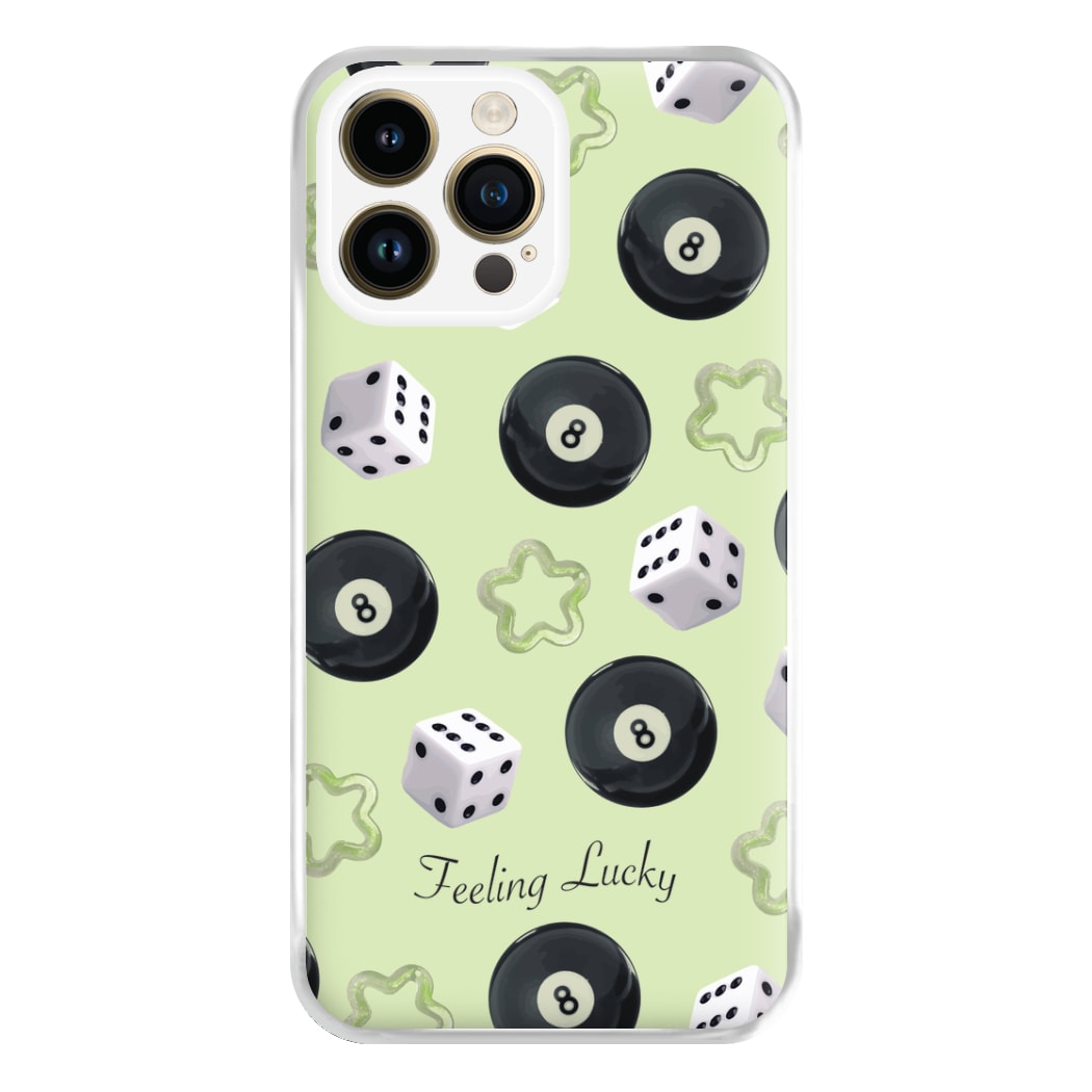 Feeling Lucky Assortment Pattern Phone Case for iPhone 14 Pro Max