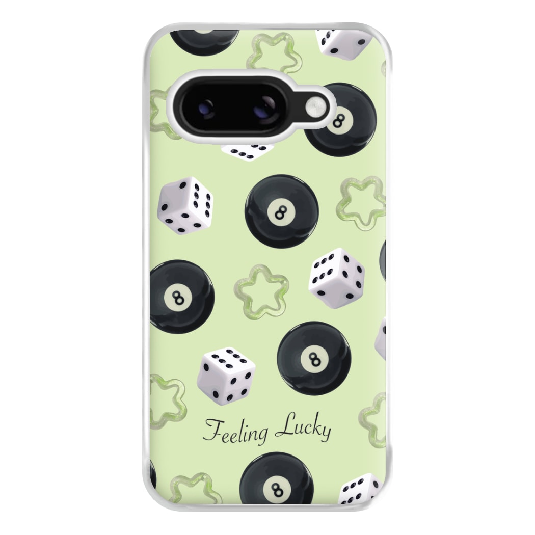 Feeling Lucky Assortment Pattern Phone Case for Google Pixel 8a