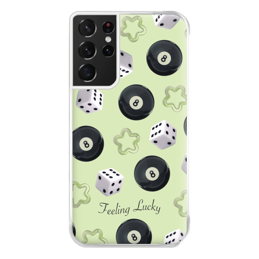 Feeling Lucky Assortment Pattern Phone Case for Galaxy S21 Ultra