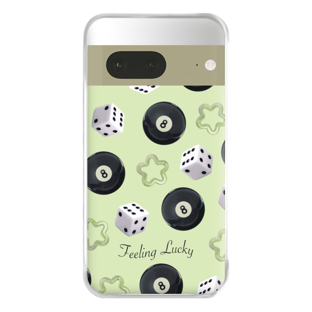 Feeling Lucky Assortment Pattern Phone Case for Google Pixel 7a