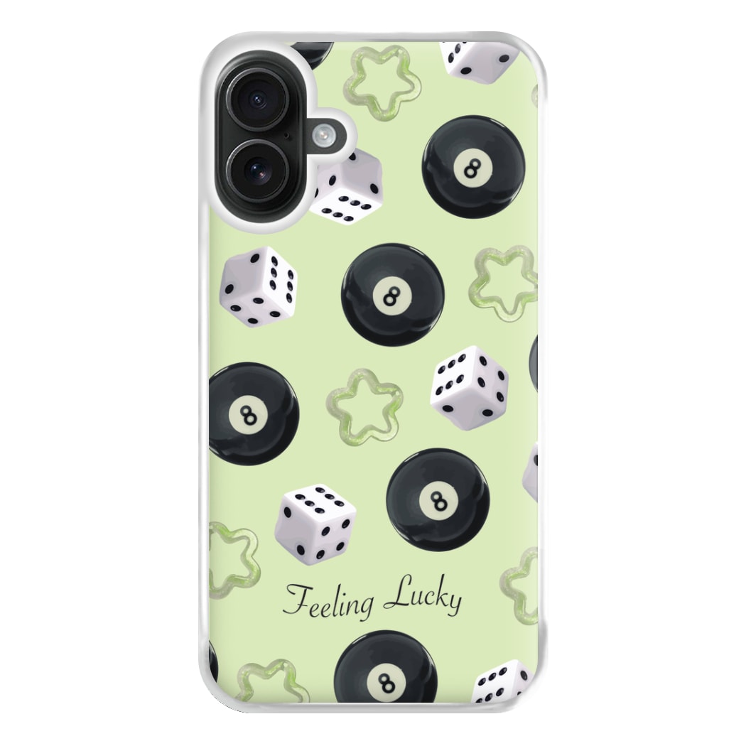 Feeling Lucky Assortment Pattern Phone Case for iPhone 16 Plus