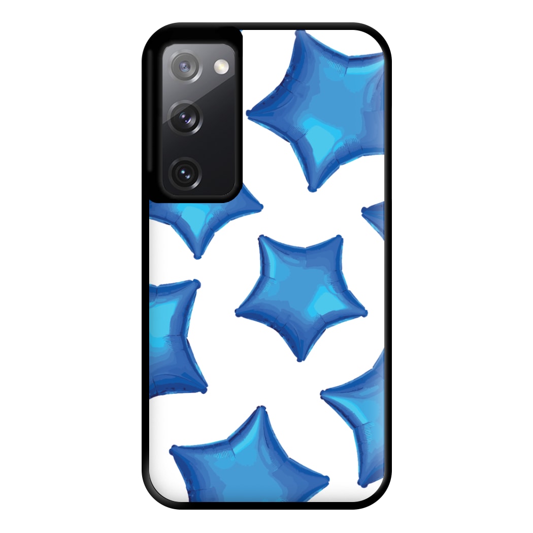 Blue Star Balloons Pattern Phone Case for Galaxy S20FE