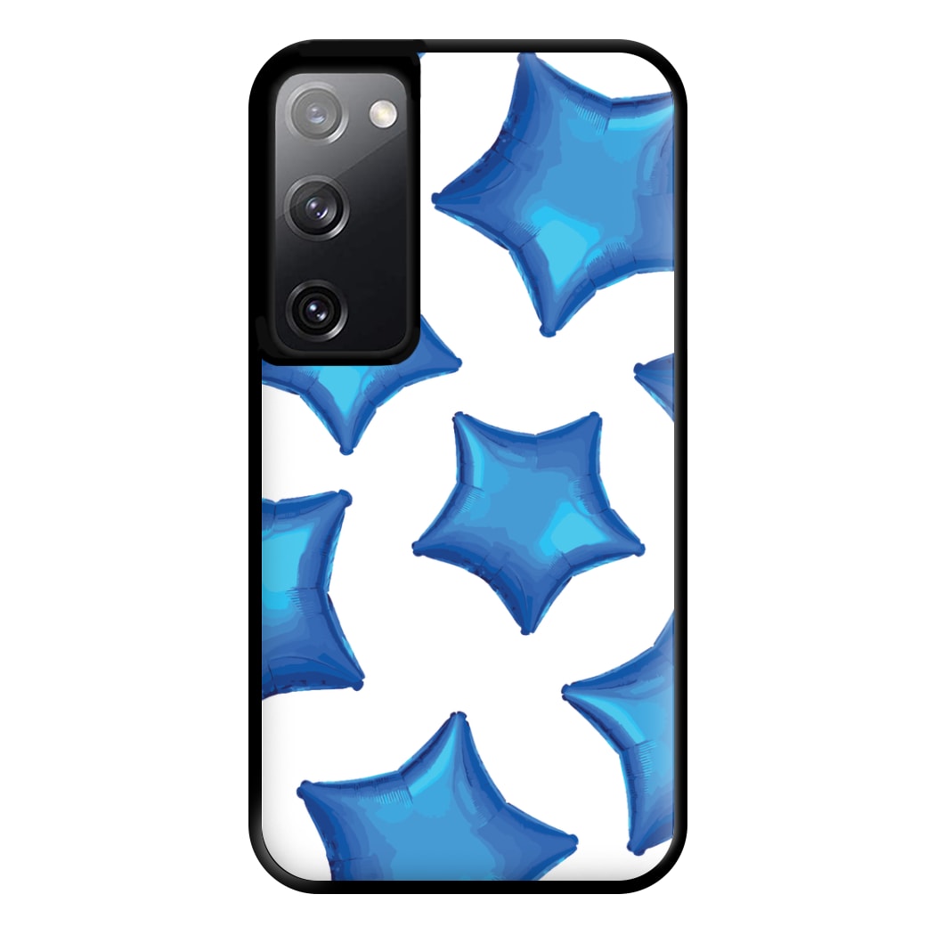 Blue Star Balloons Pattern Phone Case for Galaxy S20