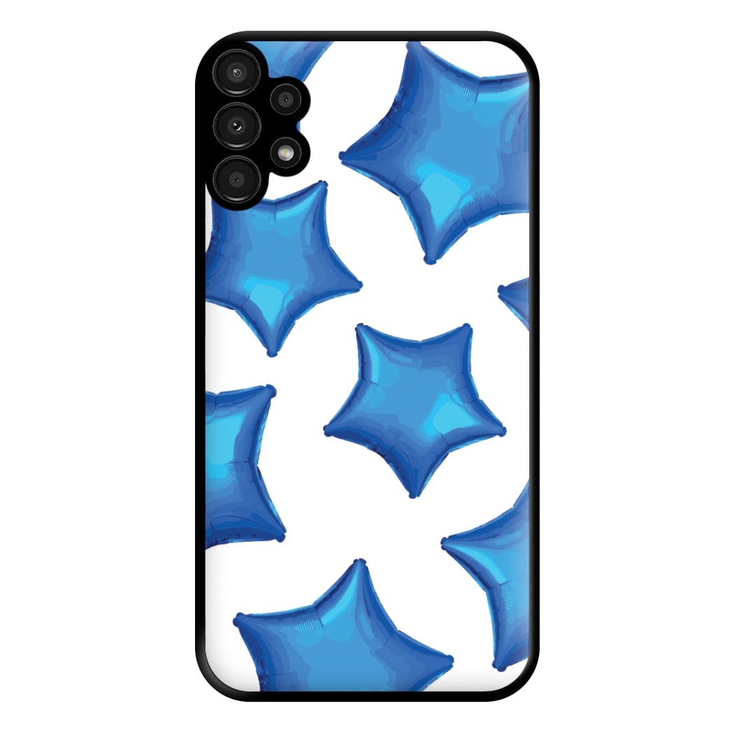 Blue Star Balloons Pattern Phone Case for Galaxy A13