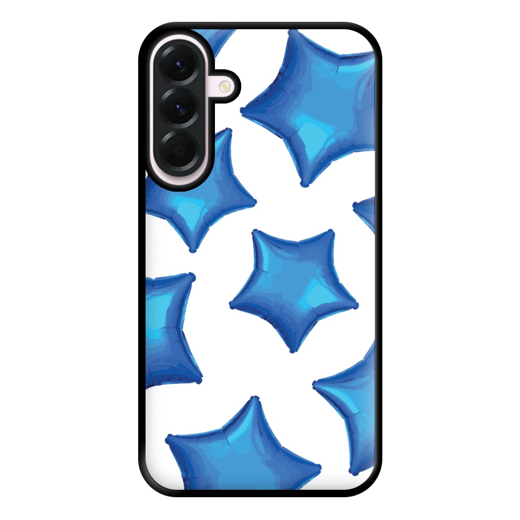 Blue Star Balloons Pattern Phone Case for Galaxy A36