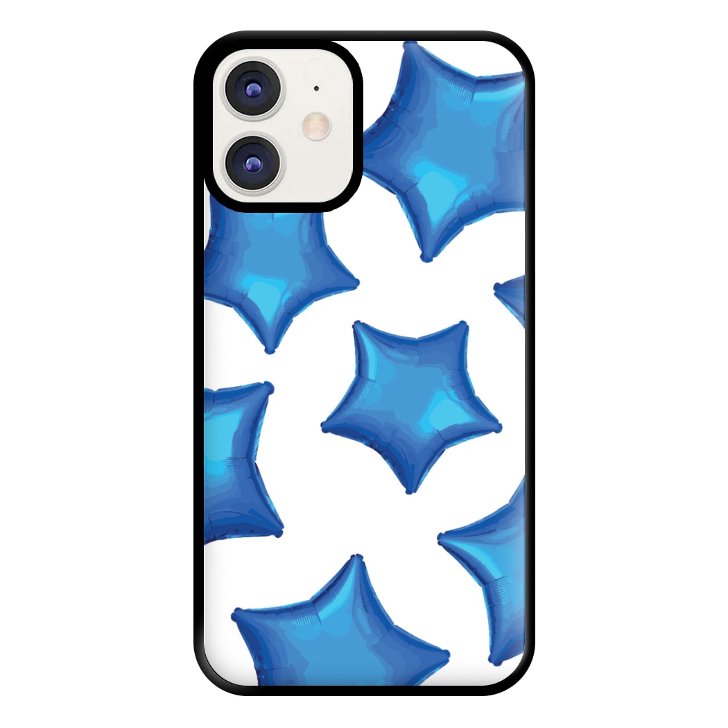 Blue Star Balloons Pattern Phone Case for iPhone 11