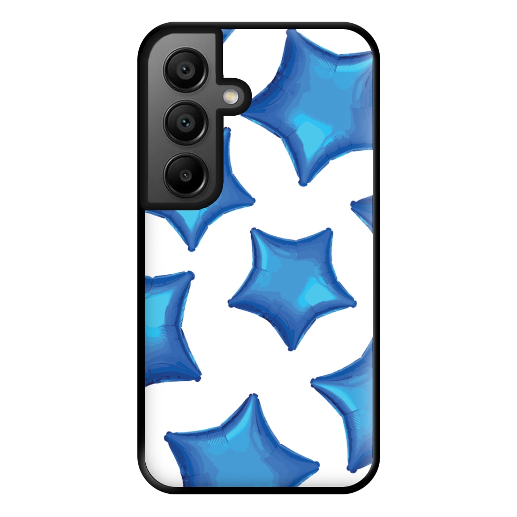 Blue Star Balloons Pattern Phone Case for Galaxy A56