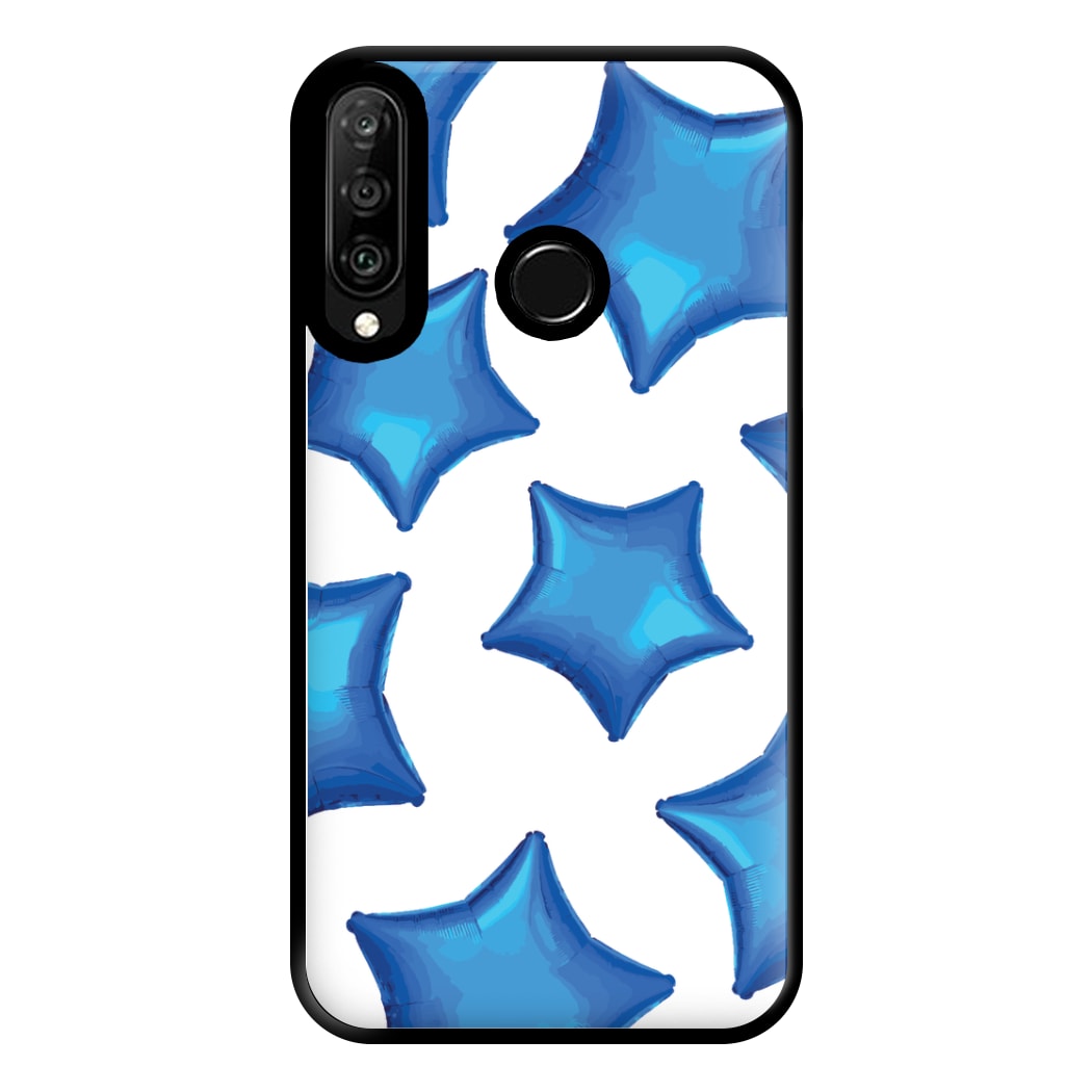 Blue Star Balloons Pattern Phone Case for Huawei P30 Lite