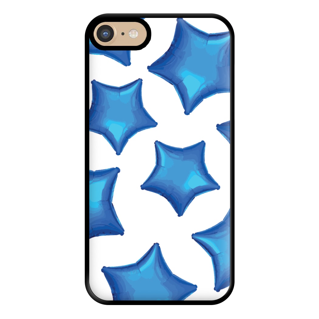Blue Star Balloons Pattern Phone Case for iPhone 6 / 7 / 8 / SE