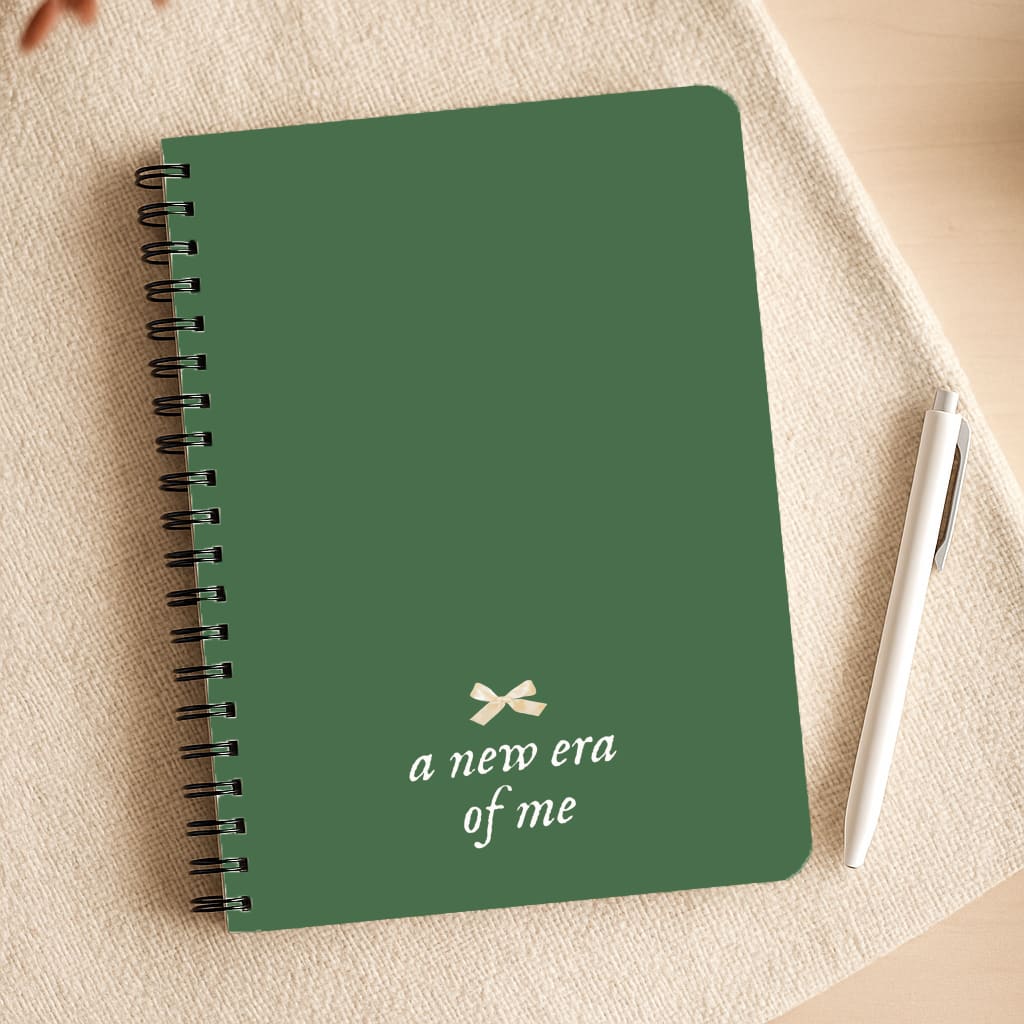 Coquette A New Era Of Me Green Notepad