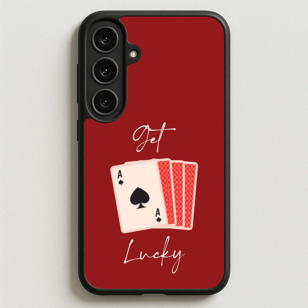 Get Lucky Set Of Cards Phone Case for Galaxy S25FE