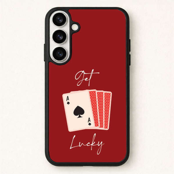 Get Lucky Set Of Cards Phone Case for Galaxy S26