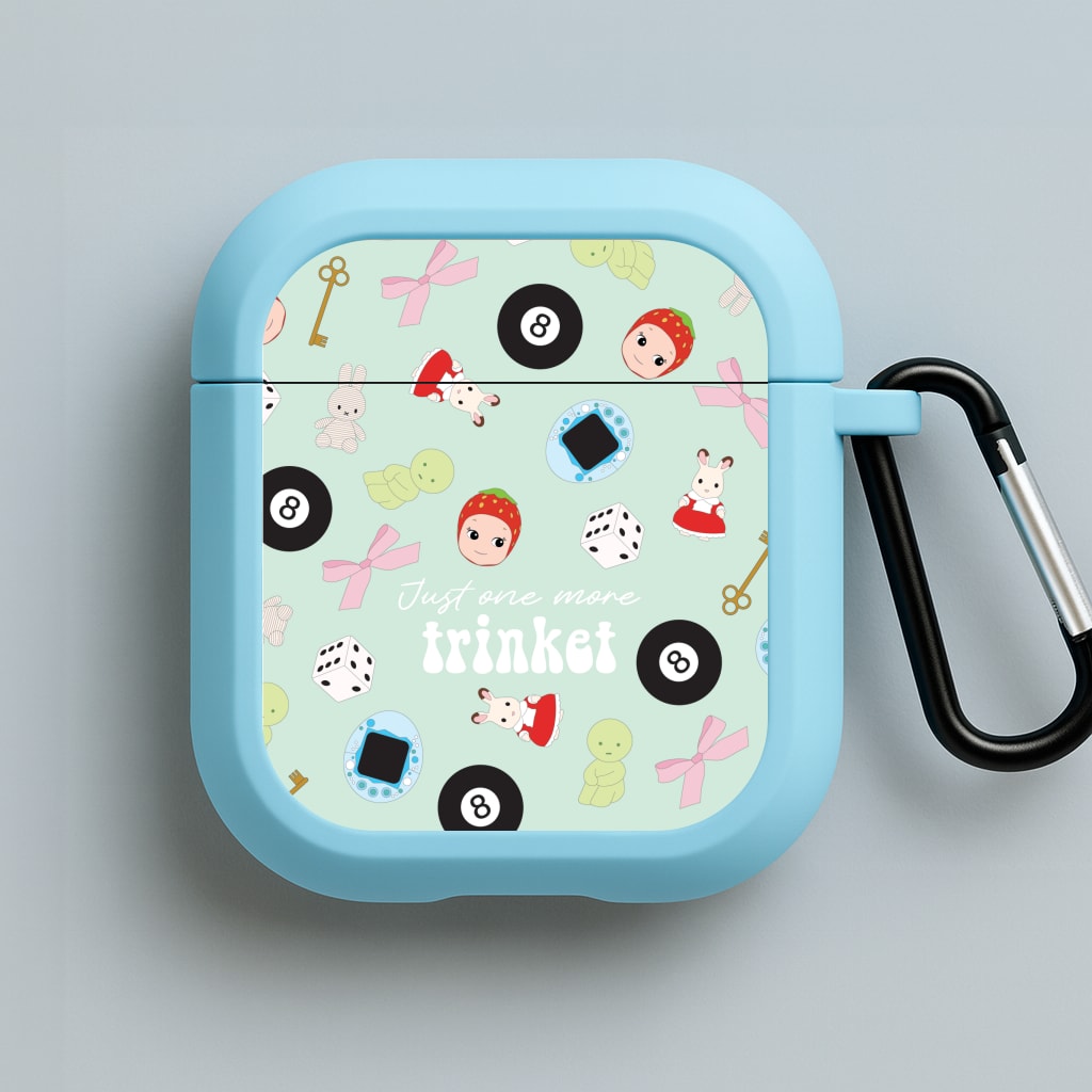 Just One More Trinket Blue AirPods Case
