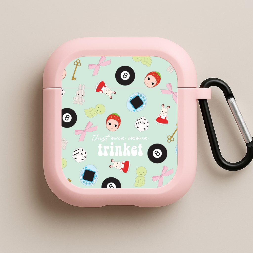 Just One More Trinket Pink AirPods Case