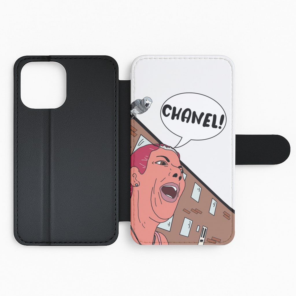 She's An African Grey, Her Name's Chanel Flip Phone Case