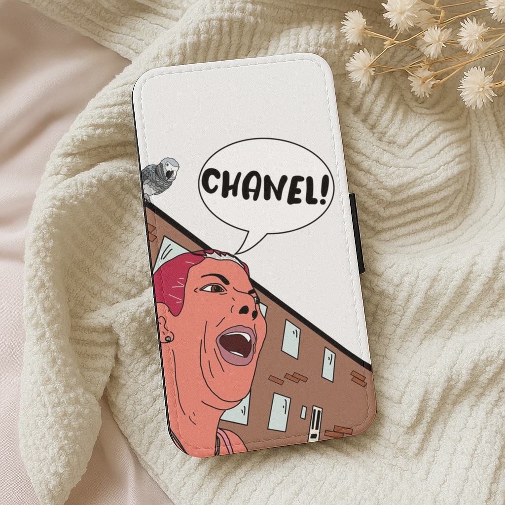 She's An African Grey, Her Name's Chanel Wallet Phone Case