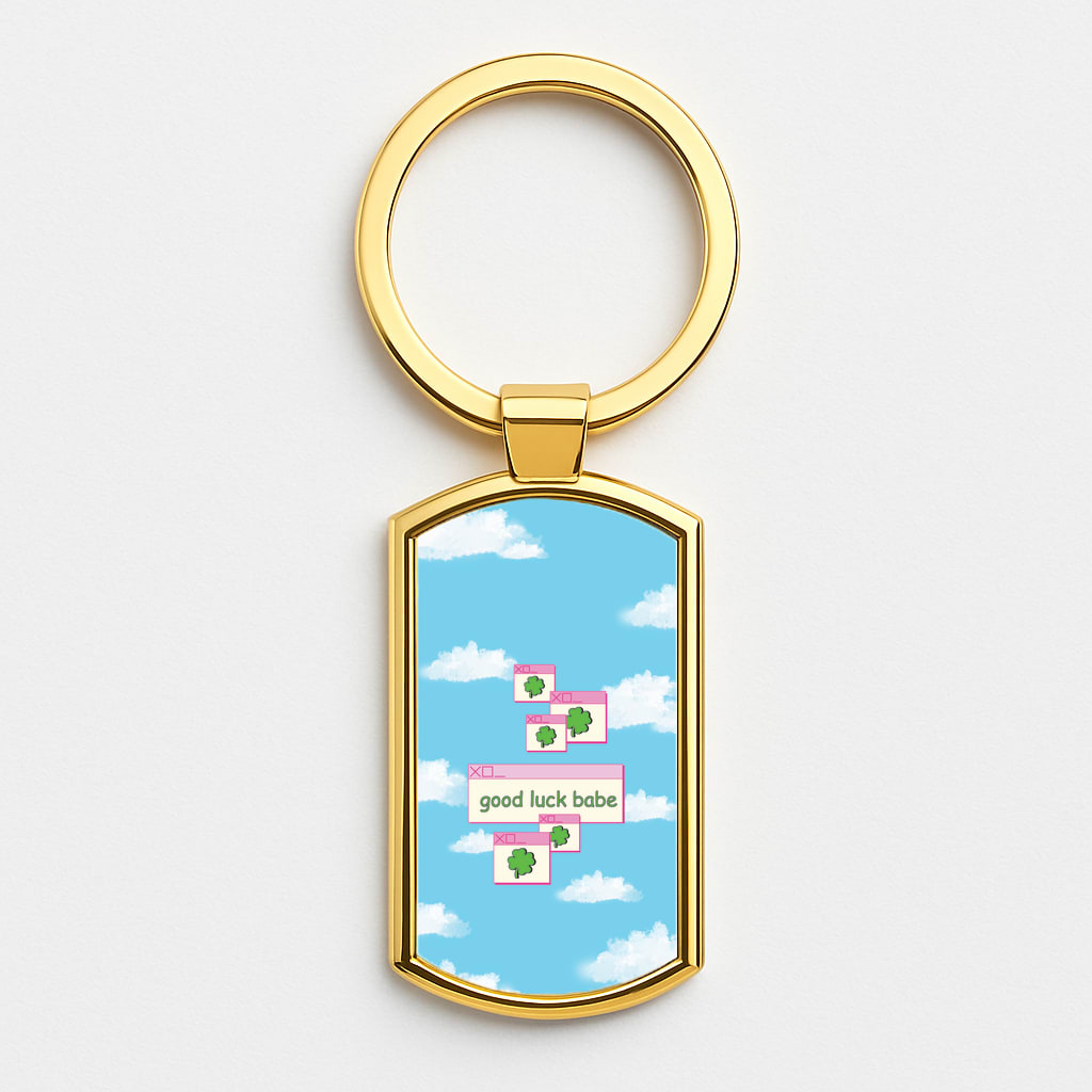 Good Luck Babe - Chappell Gold Keyring
