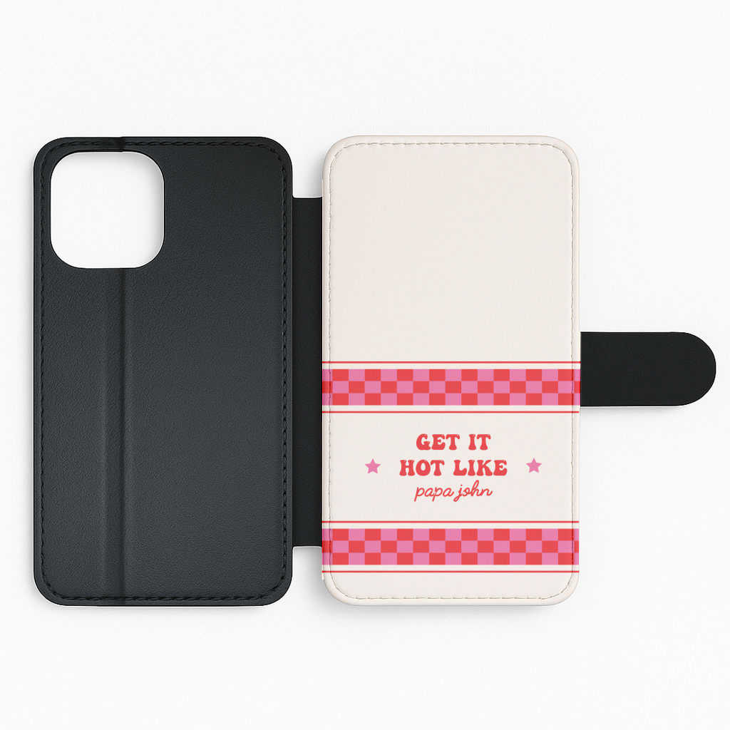 Get It Hot Like Papa John - Chappell Flip Phone Case
